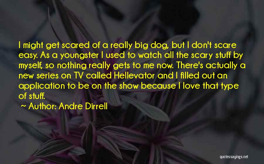 Andre Dirrell Quotes: I Might Get Scared Of A Really Big Dog, But I Don't Scare Easy. As A Youngster I Used To
