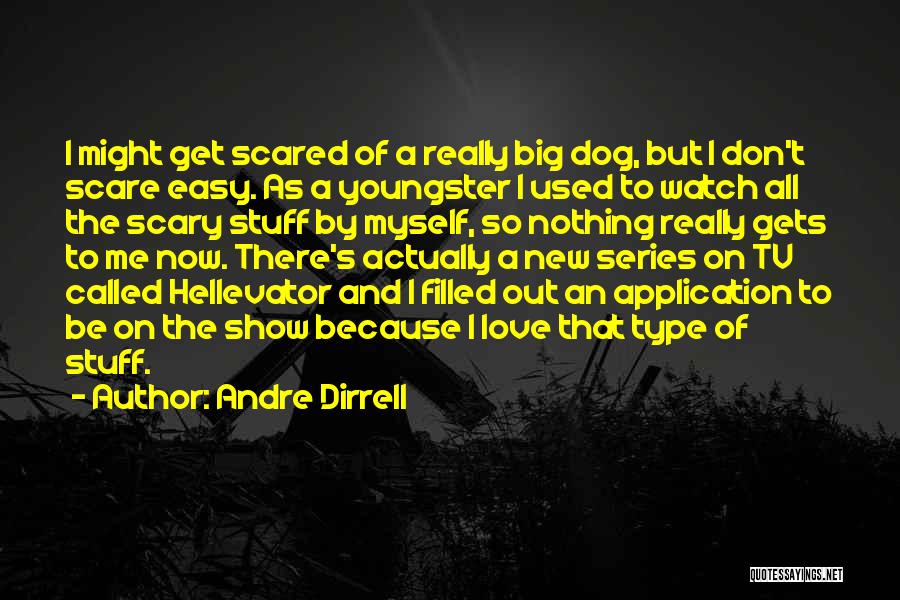 Andre Dirrell Quotes: I Might Get Scared Of A Really Big Dog, But I Don't Scare Easy. As A Youngster I Used To