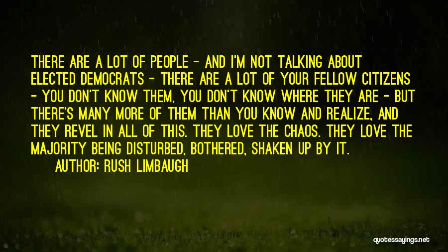 Rush Limbaugh Quotes: There Are A Lot Of People - And I'm Not Talking About Elected Democrats - There Are A Lot Of