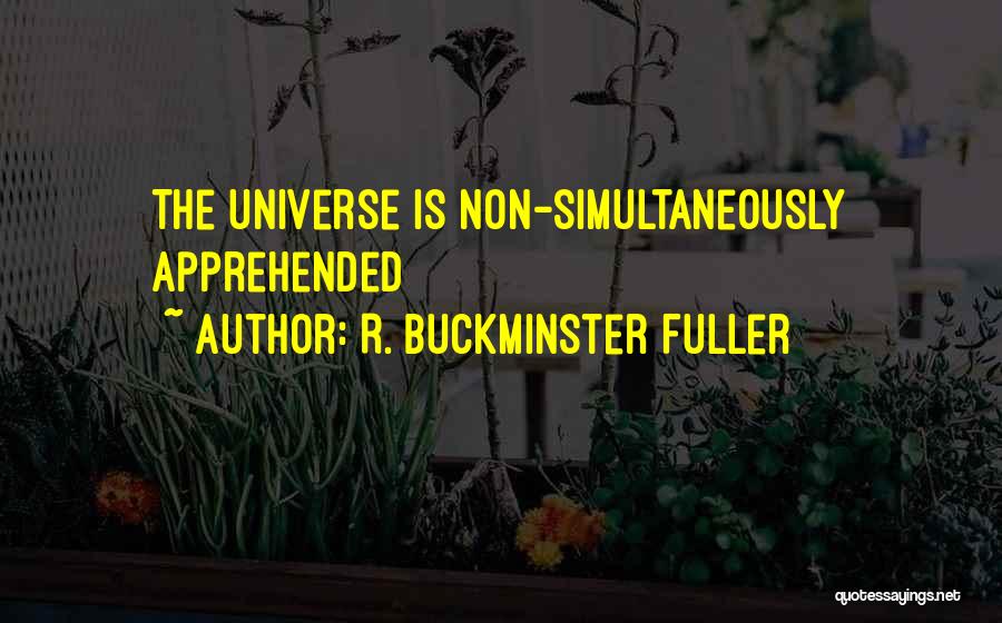 R. Buckminster Fuller Quotes: The Universe Is Non-simultaneously Apprehended