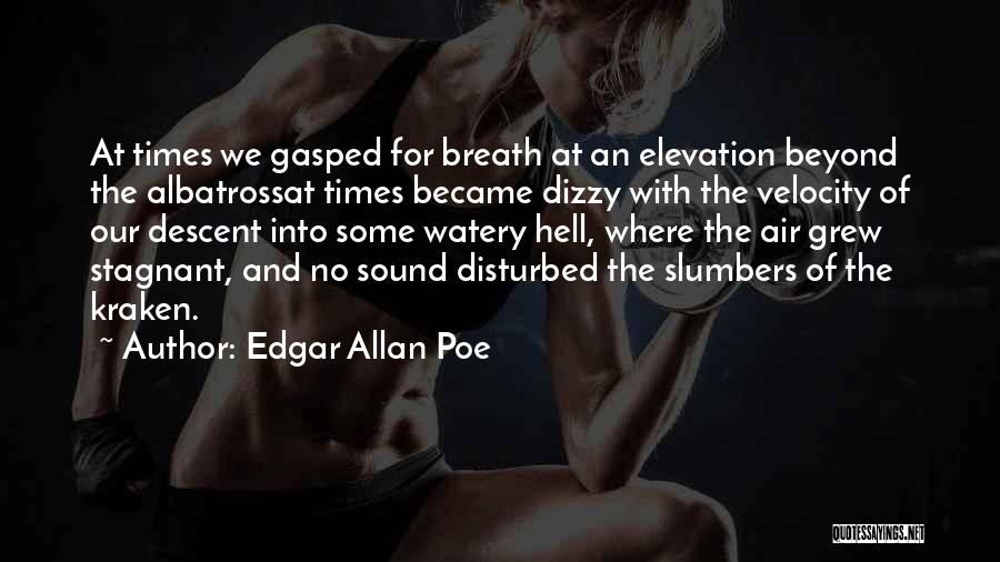 Edgar Allan Poe Quotes: At Times We Gasped For Breath At An Elevation Beyond The Albatrossat Times Became Dizzy With The Velocity Of Our