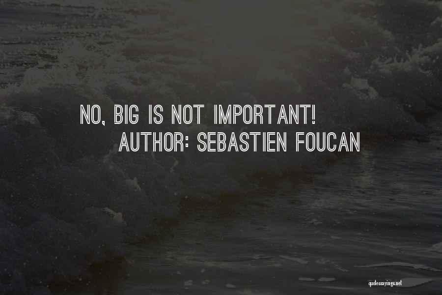 Sebastien Foucan Quotes: No, Big Is Not Important!