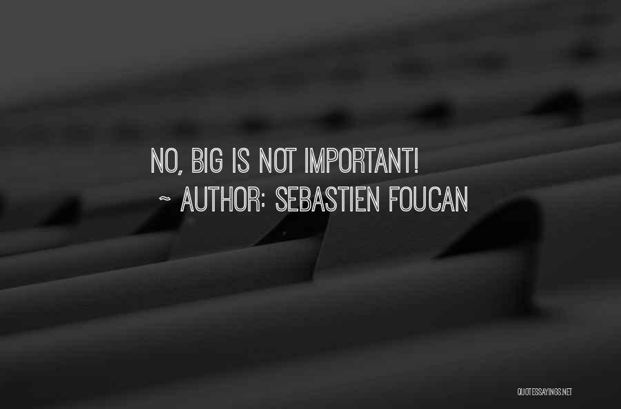 Sebastien Foucan Quotes: No, Big Is Not Important!