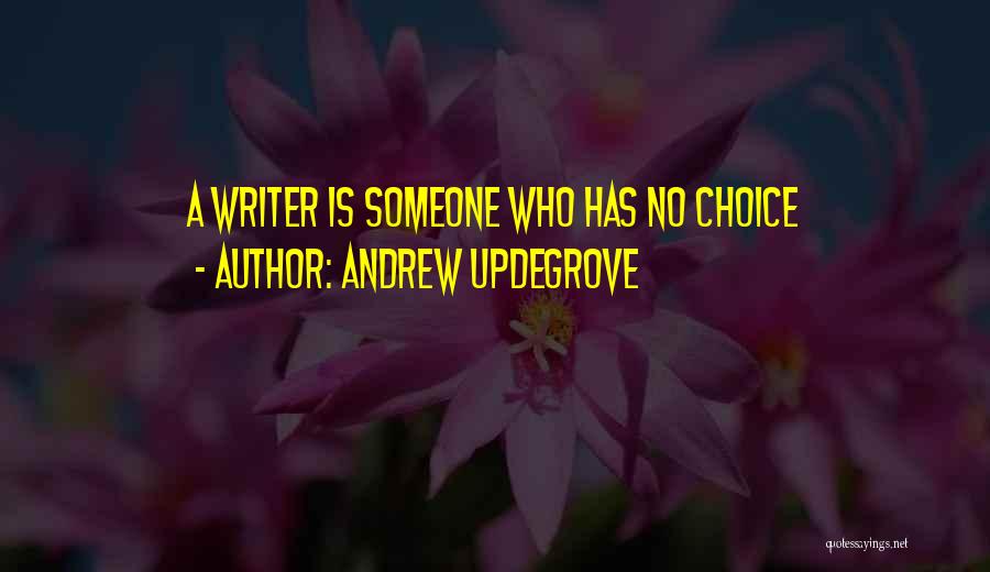 Andrew Updegrove Quotes: A Writer Is Someone Who Has No Choice