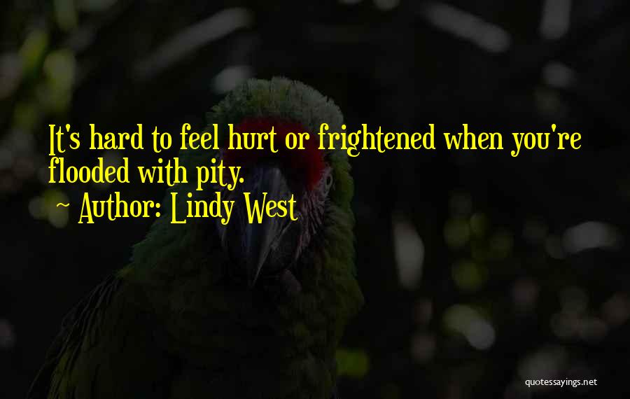 Lindy West Quotes: It's Hard To Feel Hurt Or Frightened When You're Flooded With Pity.