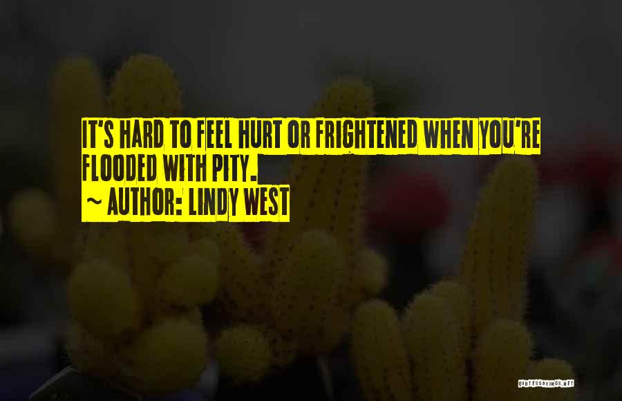Lindy West Quotes: It's Hard To Feel Hurt Or Frightened When You're Flooded With Pity.
