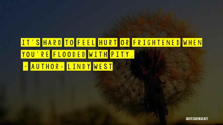 Lindy West Quotes: It's Hard To Feel Hurt Or Frightened When You're Flooded With Pity.