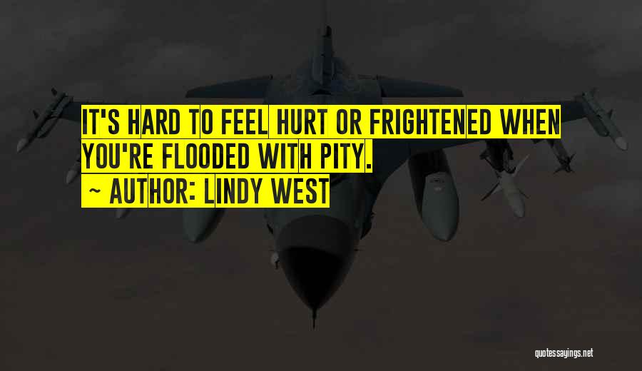 Lindy West Quotes: It's Hard To Feel Hurt Or Frightened When You're Flooded With Pity.