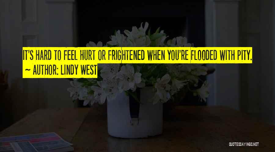 Lindy West Quotes: It's Hard To Feel Hurt Or Frightened When You're Flooded With Pity.