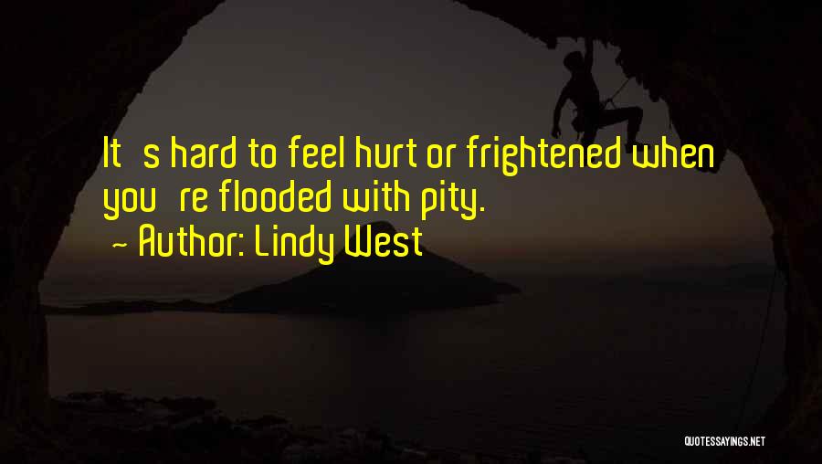 Lindy West Quotes: It's Hard To Feel Hurt Or Frightened When You're Flooded With Pity.