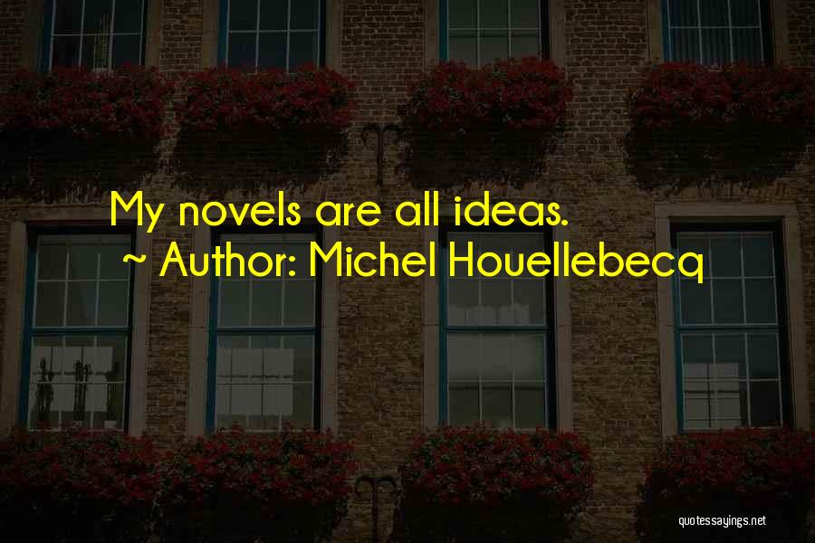 Michel Houellebecq Quotes: My Novels Are All Ideas.