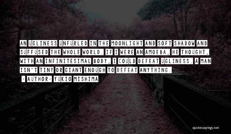 Yukio Mishima Quotes: An Ugliness Unfurled In The Moonlight And Soft Shadow And Suffused The Whole World. If I Were An Amoeba, He