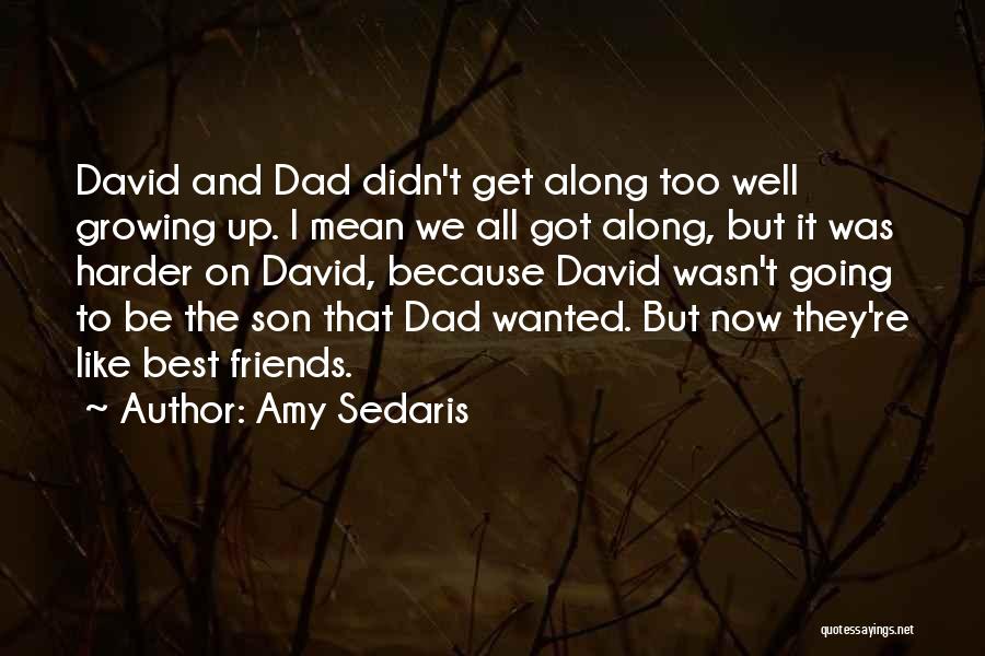 Amy Sedaris Quotes: David And Dad Didn't Get Along Too Well Growing Up. I Mean We All Got Along, But It Was Harder
