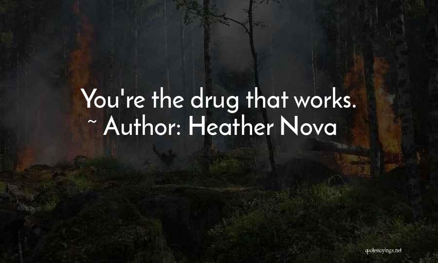 Heather Nova Quotes: You're The Drug That Works.