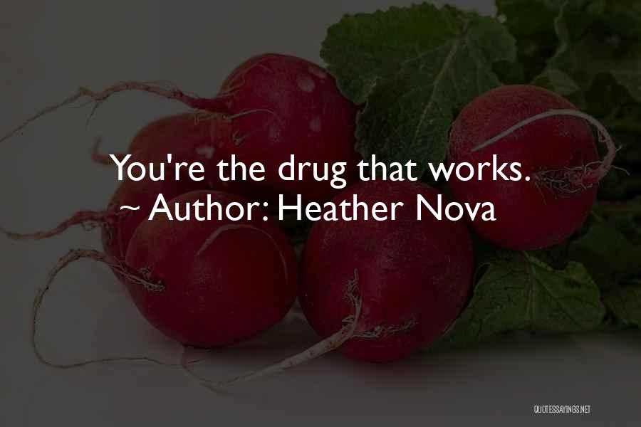 Heather Nova Quotes: You're The Drug That Works.