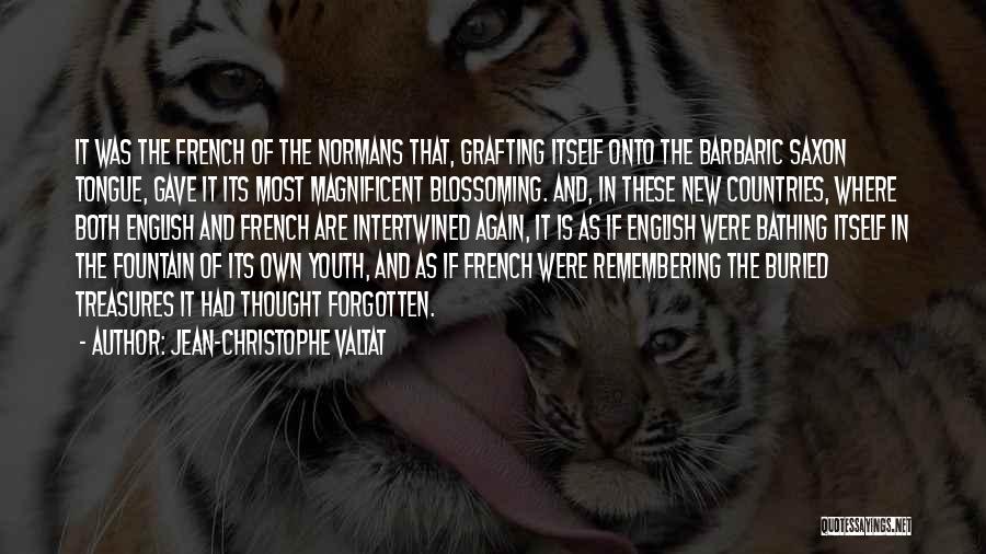 Jean-Christophe Valtat Quotes: It Was The French Of The Normans That, Grafting Itself Onto The Barbaric Saxon Tongue, Gave It Its Most Magnificent