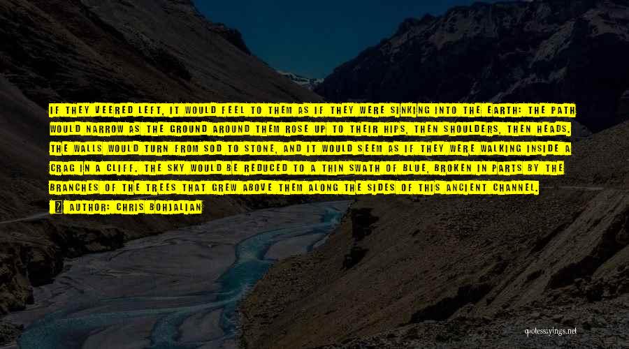 Chris Bohjalian Quotes: If They Veered Left, It Would Feel To Them As If They Were Sinking Into The Earth: The Path Would