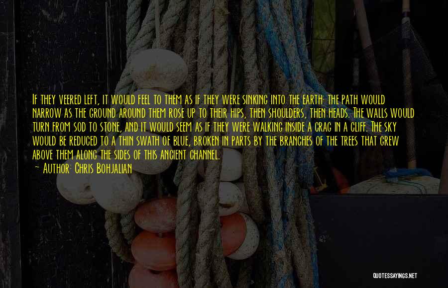 Chris Bohjalian Quotes: If They Veered Left, It Would Feel To Them As If They Were Sinking Into The Earth: The Path Would