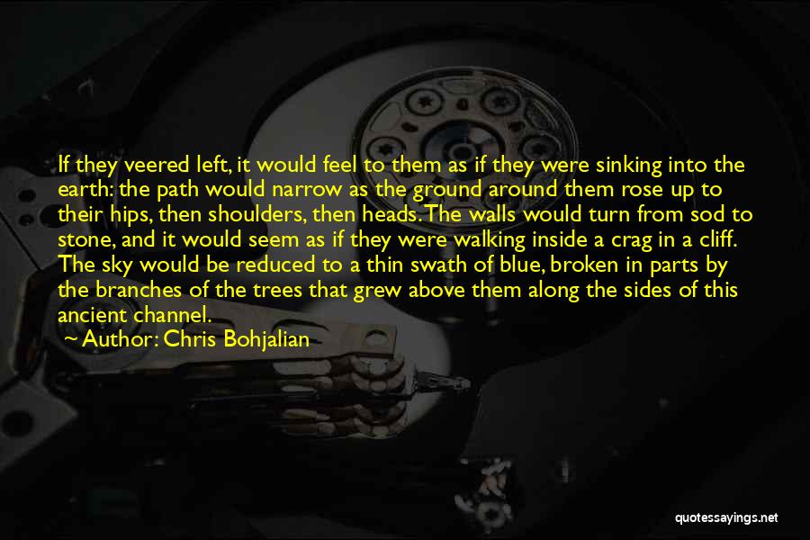 Chris Bohjalian Quotes: If They Veered Left, It Would Feel To Them As If They Were Sinking Into The Earth: The Path Would