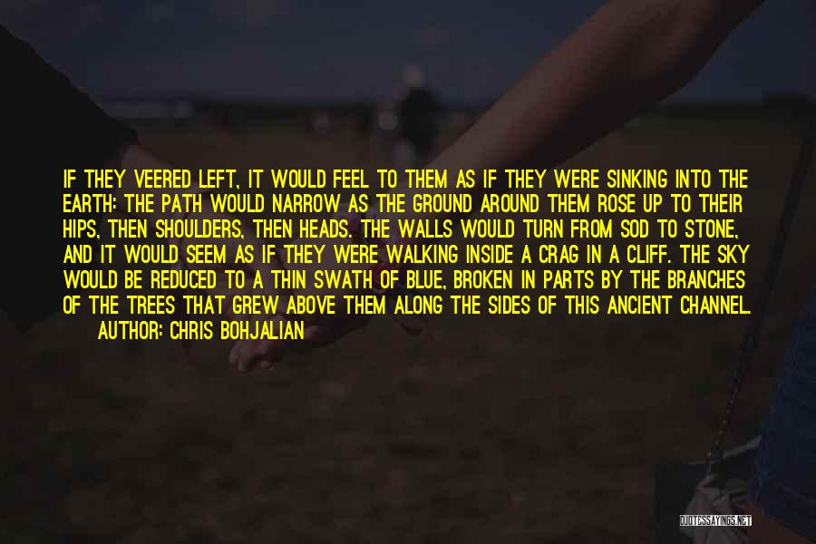 Chris Bohjalian Quotes: If They Veered Left, It Would Feel To Them As If They Were Sinking Into The Earth: The Path Would