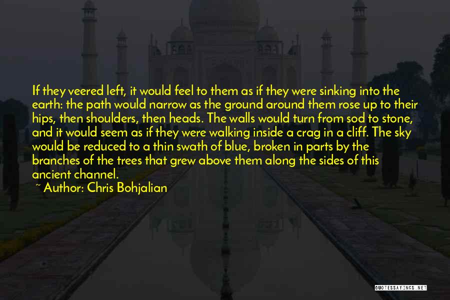 Chris Bohjalian Quotes: If They Veered Left, It Would Feel To Them As If They Were Sinking Into The Earth: The Path Would