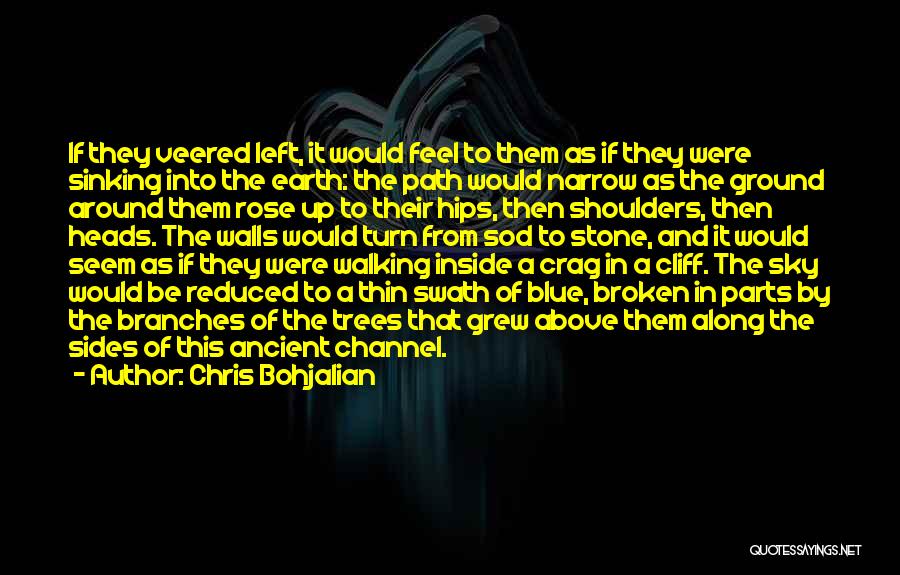 Chris Bohjalian Quotes: If They Veered Left, It Would Feel To Them As If They Were Sinking Into The Earth: The Path Would