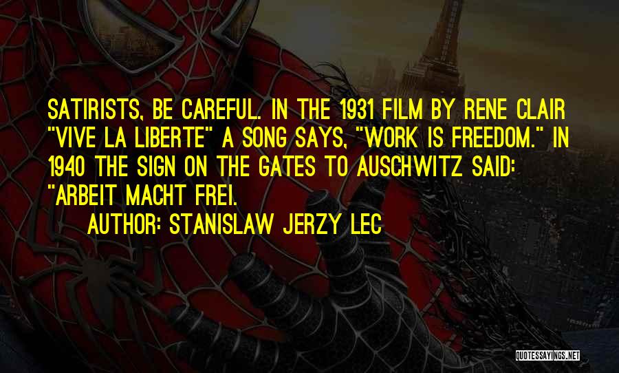 1940 Song Quotes By Stanislaw Jerzy Lec