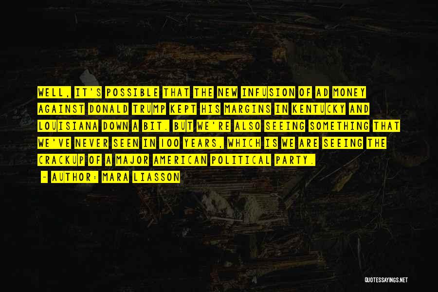 Mara Liasson Quotes: Well, It's Possible That The New Infusion Of Ad Money Against Donald Trump Kept His Margins In Kentucky And Louisiana
