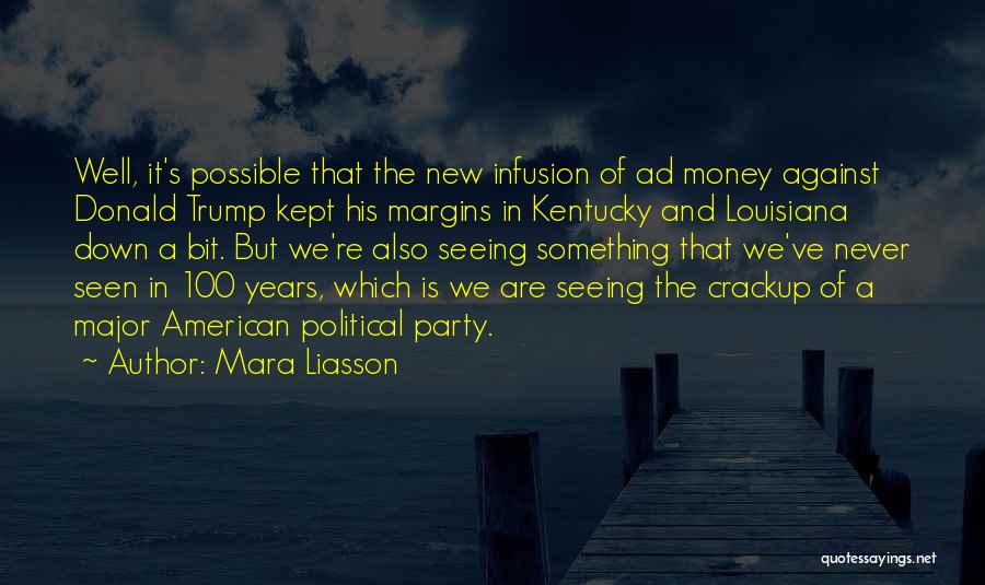 Mara Liasson Quotes: Well, It's Possible That The New Infusion Of Ad Money Against Donald Trump Kept His Margins In Kentucky And Louisiana