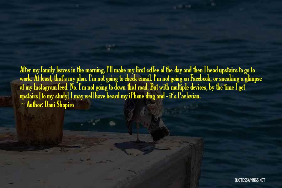 Dani Shapiro Quotes: After My Family Leaves In The Morning, I'll Make My First Coffee Of The Day And Then I Head Upstairs