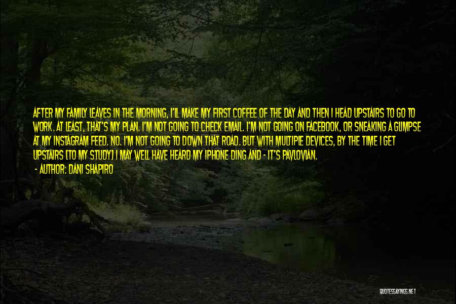 Dani Shapiro Quotes: After My Family Leaves In The Morning, I'll Make My First Coffee Of The Day And Then I Head Upstairs