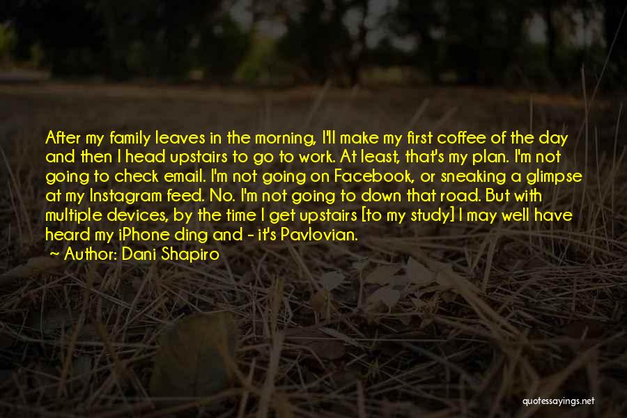 Dani Shapiro Quotes: After My Family Leaves In The Morning, I'll Make My First Coffee Of The Day And Then I Head Upstairs