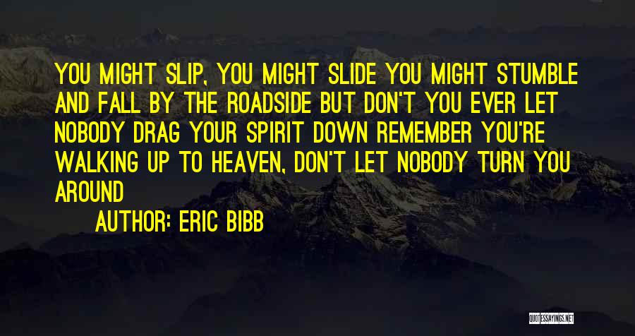 Eric Bibb Quotes: You Might Slip, You Might Slide You Might Stumble And Fall By The Roadside But Don't You Ever Let Nobody