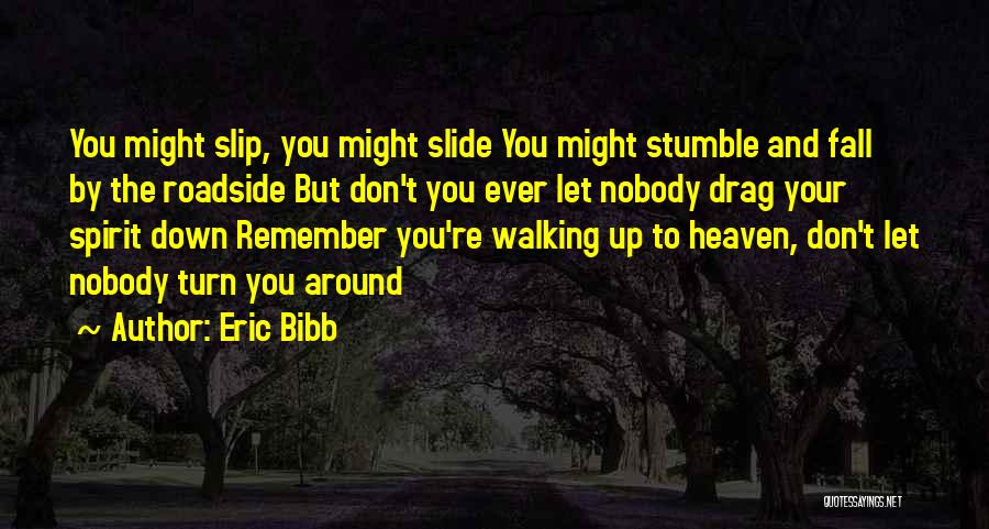 Eric Bibb Quotes: You Might Slip, You Might Slide You Might Stumble And Fall By The Roadside But Don't You Ever Let Nobody