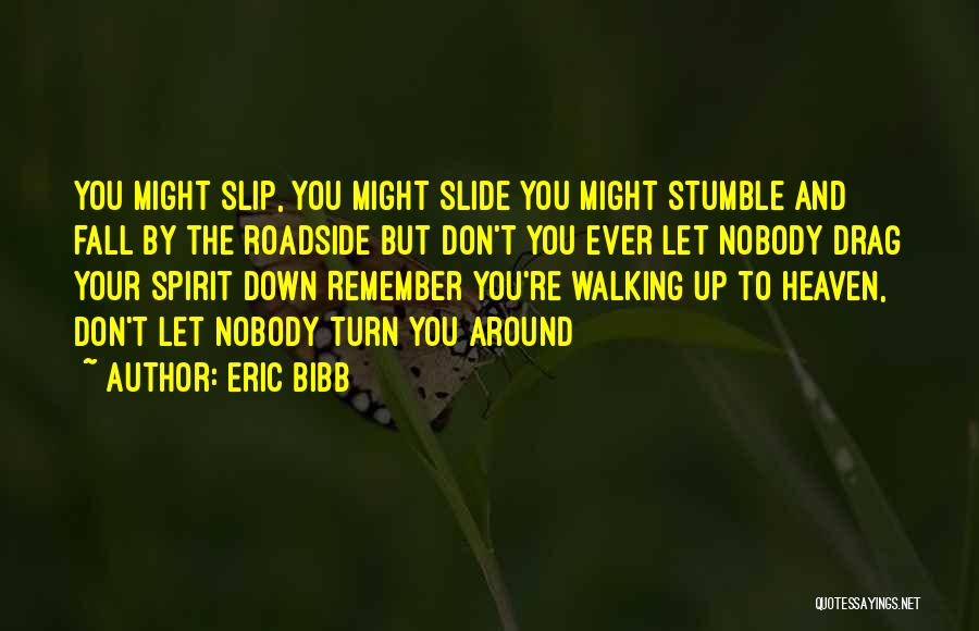 Eric Bibb Quotes: You Might Slip, You Might Slide You Might Stumble And Fall By The Roadside But Don't You Ever Let Nobody