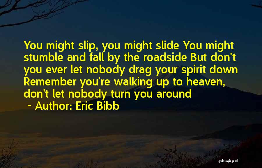 Eric Bibb Quotes: You Might Slip, You Might Slide You Might Stumble And Fall By The Roadside But Don't You Ever Let Nobody