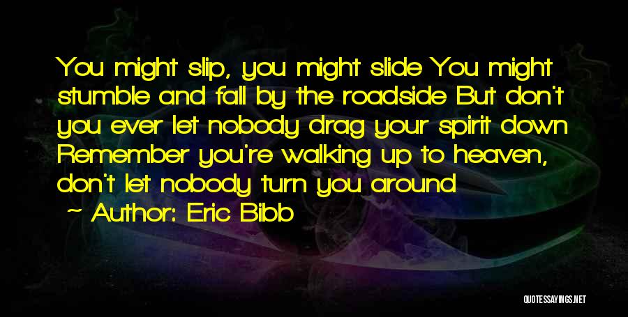 Eric Bibb Quotes: You Might Slip, You Might Slide You Might Stumble And Fall By The Roadside But Don't You Ever Let Nobody