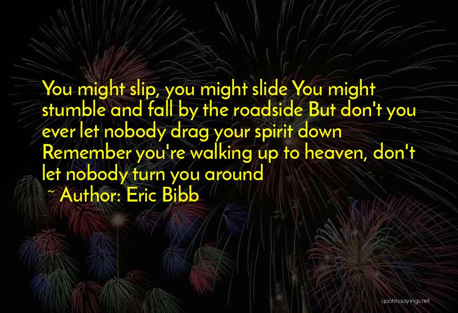 Eric Bibb Quotes: You Might Slip, You Might Slide You Might Stumble And Fall By The Roadside But Don't You Ever Let Nobody