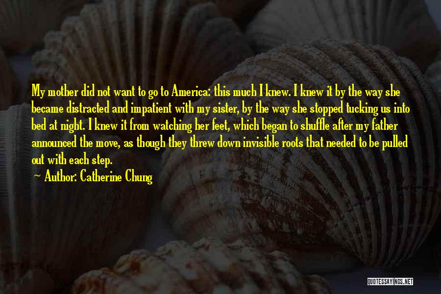 Catherine Chung Quotes: My Mother Did Not Want To Go To America: This Much I Knew. I Knew It By The Way She