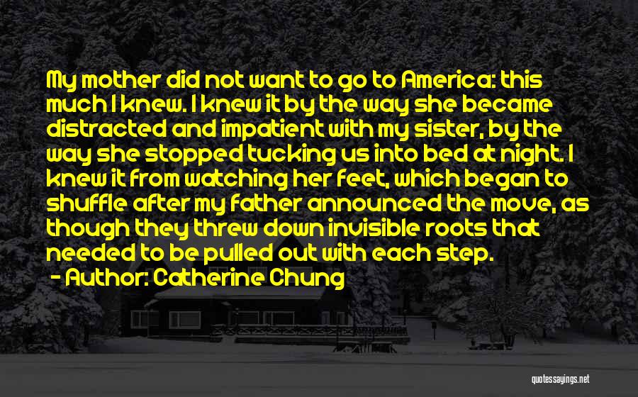 Catherine Chung Quotes: My Mother Did Not Want To Go To America: This Much I Knew. I Knew It By The Way She