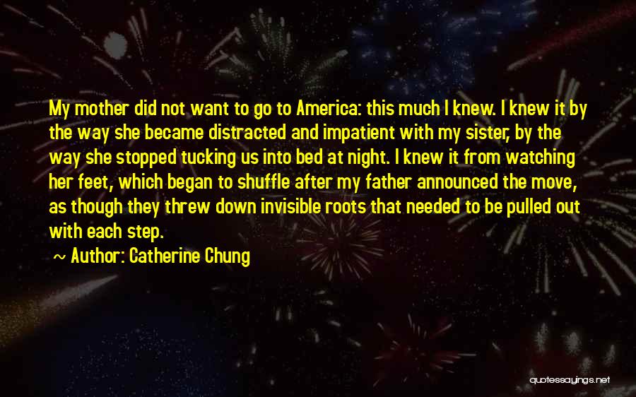 Catherine Chung Quotes: My Mother Did Not Want To Go To America: This Much I Knew. I Knew It By The Way She