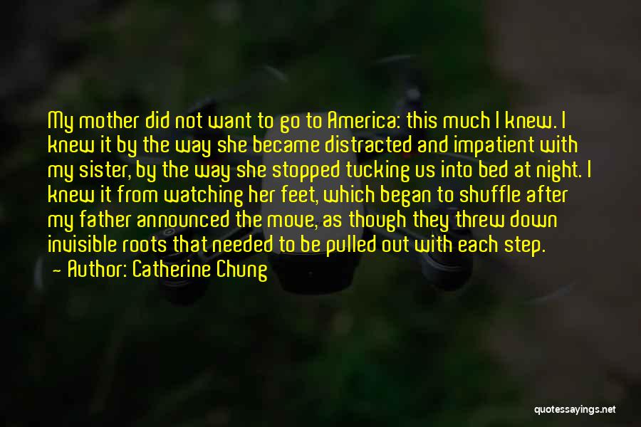 Catherine Chung Quotes: My Mother Did Not Want To Go To America: This Much I Knew. I Knew It By The Way She