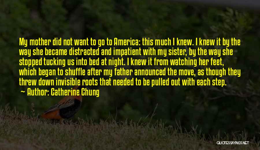 Catherine Chung Quotes: My Mother Did Not Want To Go To America: This Much I Knew. I Knew It By The Way She