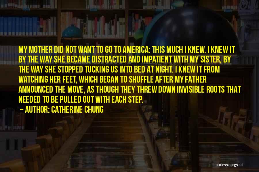 Catherine Chung Quotes: My Mother Did Not Want To Go To America: This Much I Knew. I Knew It By The Way She