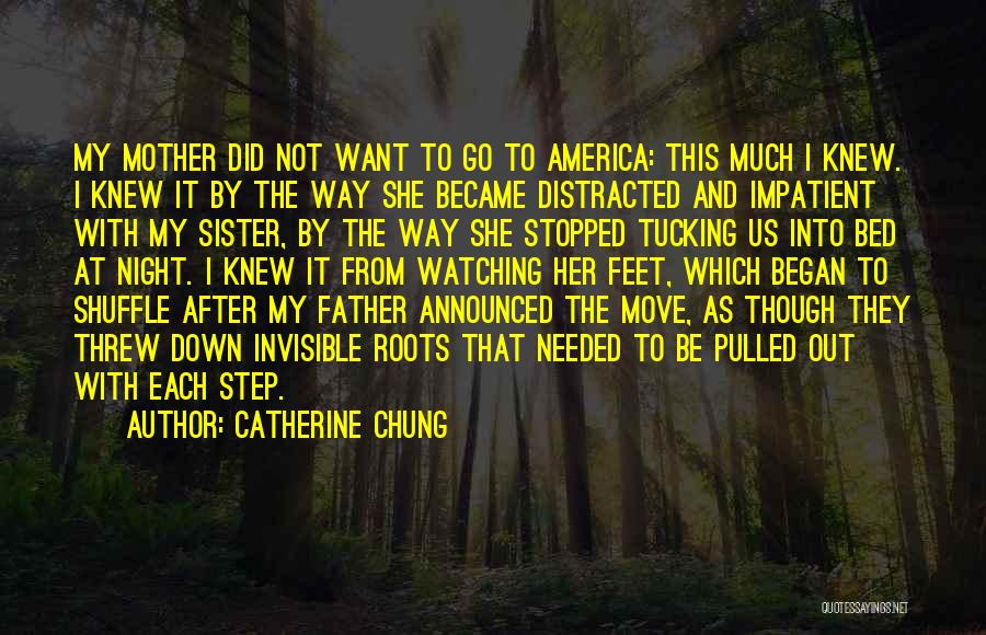 Catherine Chung Quotes: My Mother Did Not Want To Go To America: This Much I Knew. I Knew It By The Way She