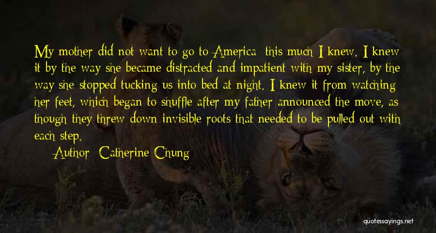 Catherine Chung Quotes: My Mother Did Not Want To Go To America: This Much I Knew. I Knew It By The Way She