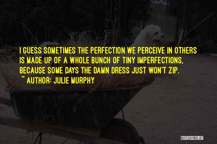 Julie Murphy Quotes: I Guess Sometimes The Perfection We Perceive In Others Is Made Up Of A Whole Bunch Of Tiny Imperfections, Because