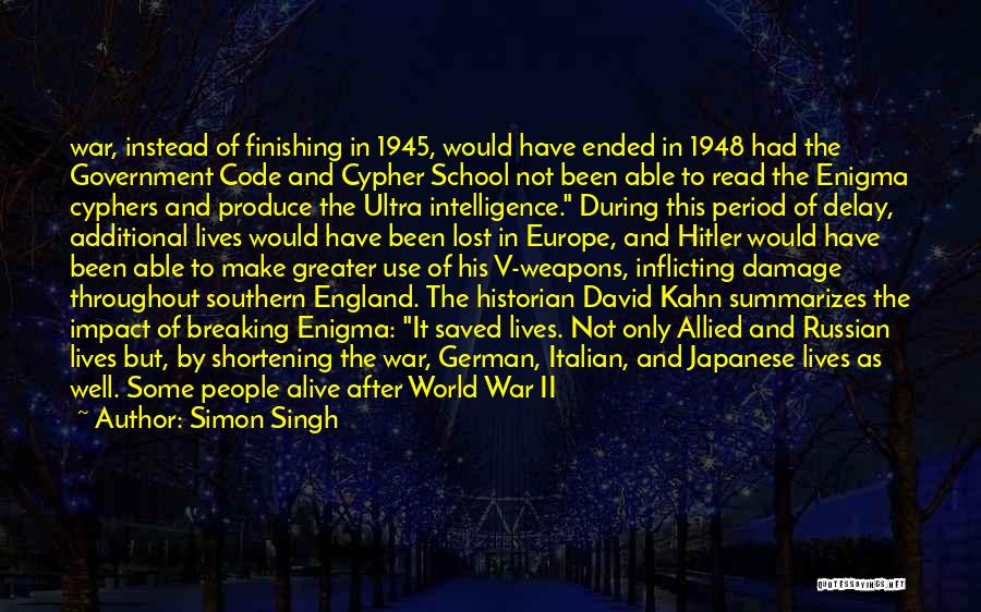 1945 Quotes By Simon Singh