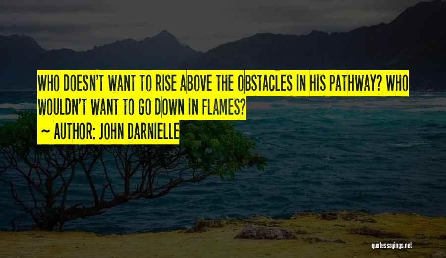 John Darnielle Quotes: Who Doesn't Want To Rise Above The Obstacles In His Pathway? Who Wouldn't Want To Go Down In Flames?