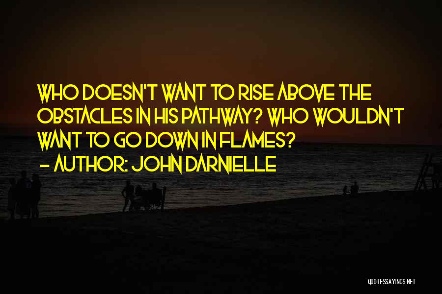 John Darnielle Quotes: Who Doesn't Want To Rise Above The Obstacles In His Pathway? Who Wouldn't Want To Go Down In Flames?